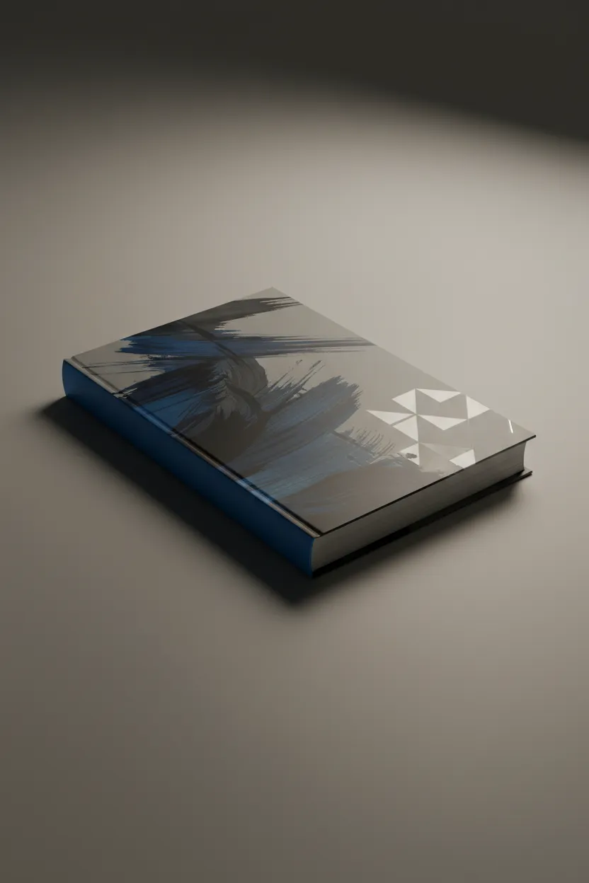 Cover of the coaching book shown on a neutral tabletop with clean typography and a bold primary-blue spine, 3D perspective, warm studio lighting, high-resolution photorealistic render emphasizing the physical product.