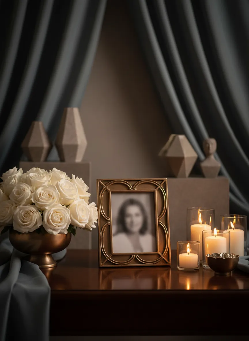 Celebration of life elegant display