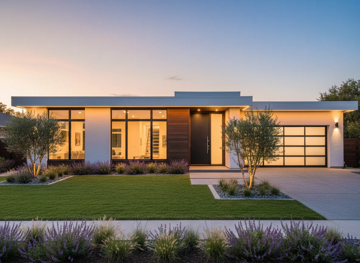 Modern single-family home exterior