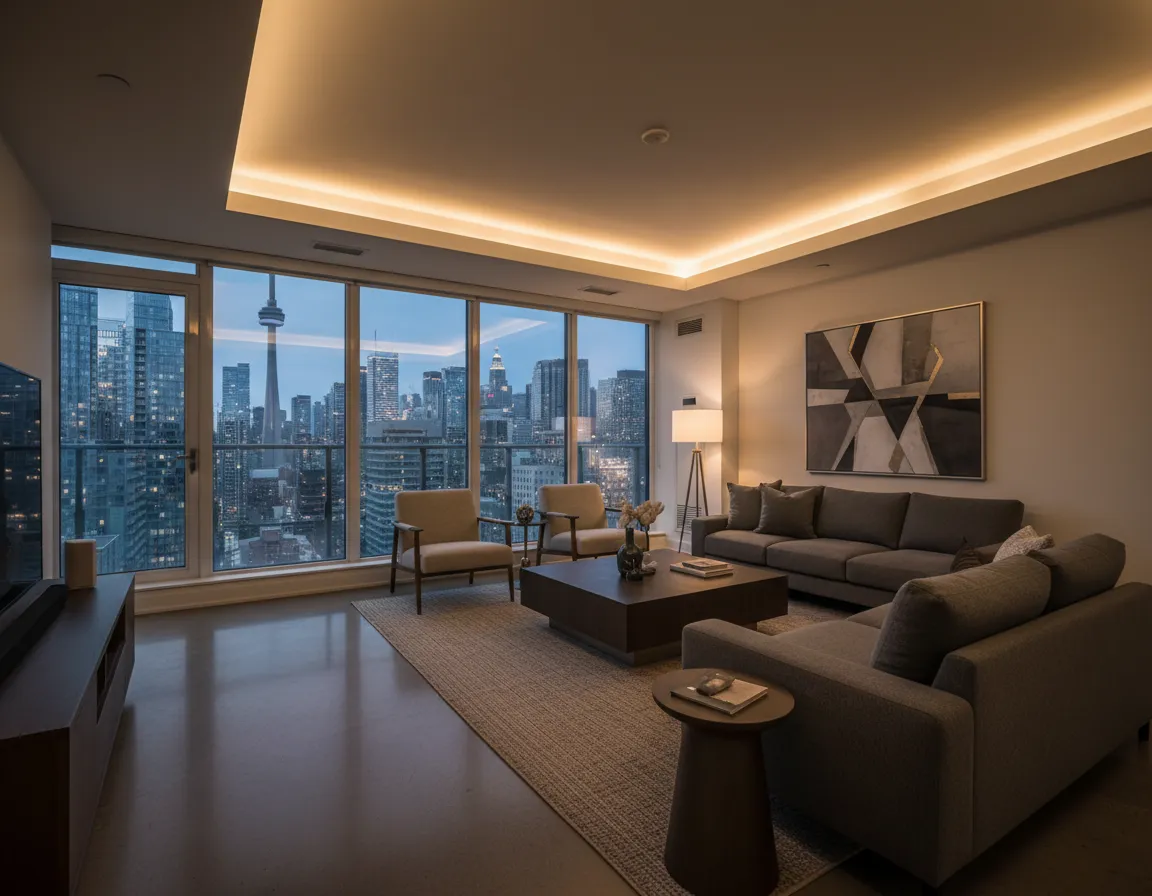 Modern downtown Toronto condo interior