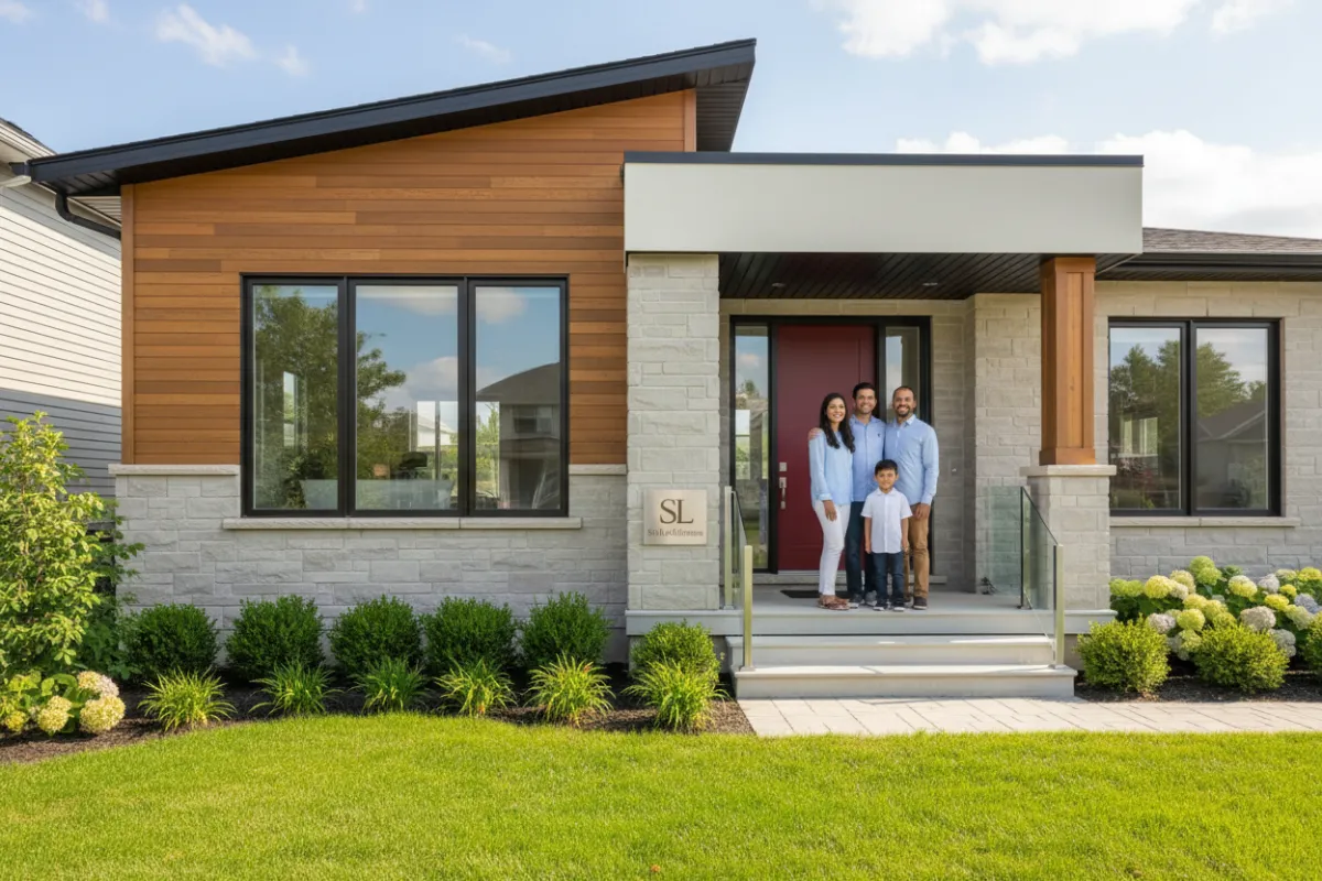Modern Ontario home exterior representing SirLuckHomes brand