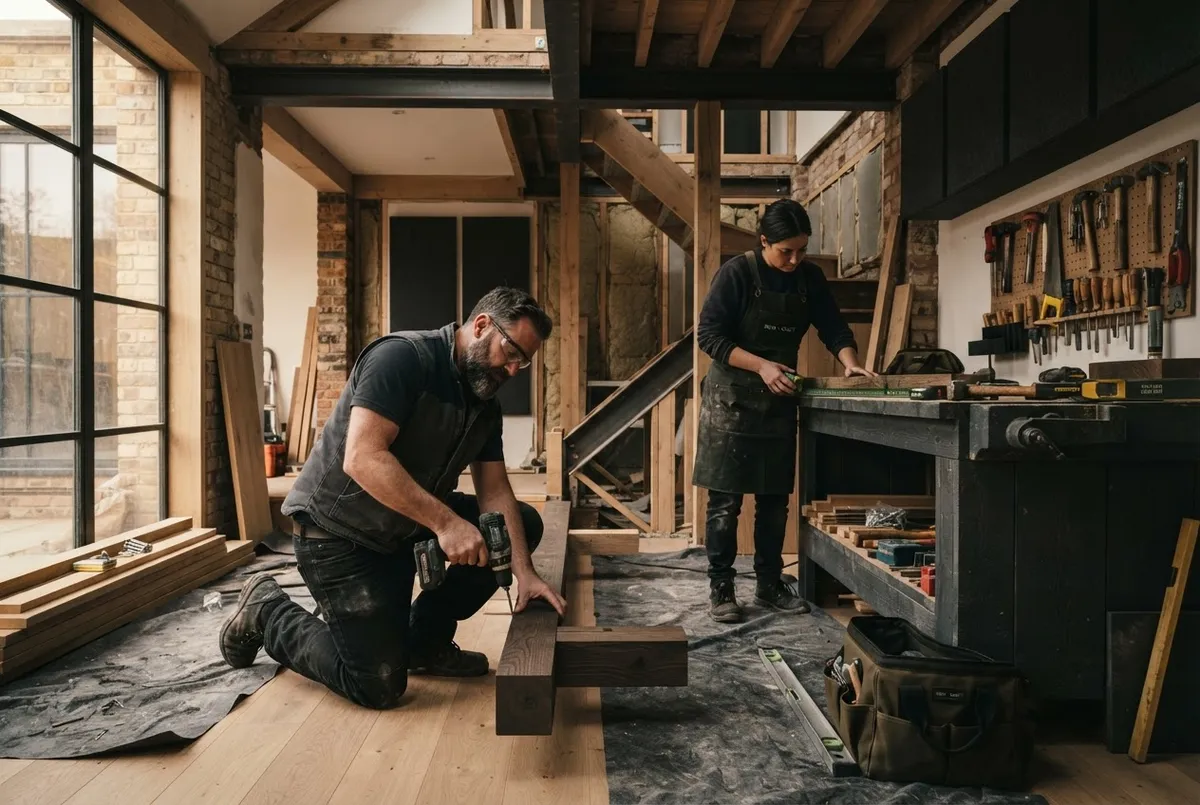 Careful architectural home transformation and structural renovation