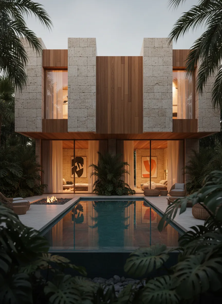 Architectural interior of a luxury modern Gurgaon residence showing warm natural light and refined bespoke millwork