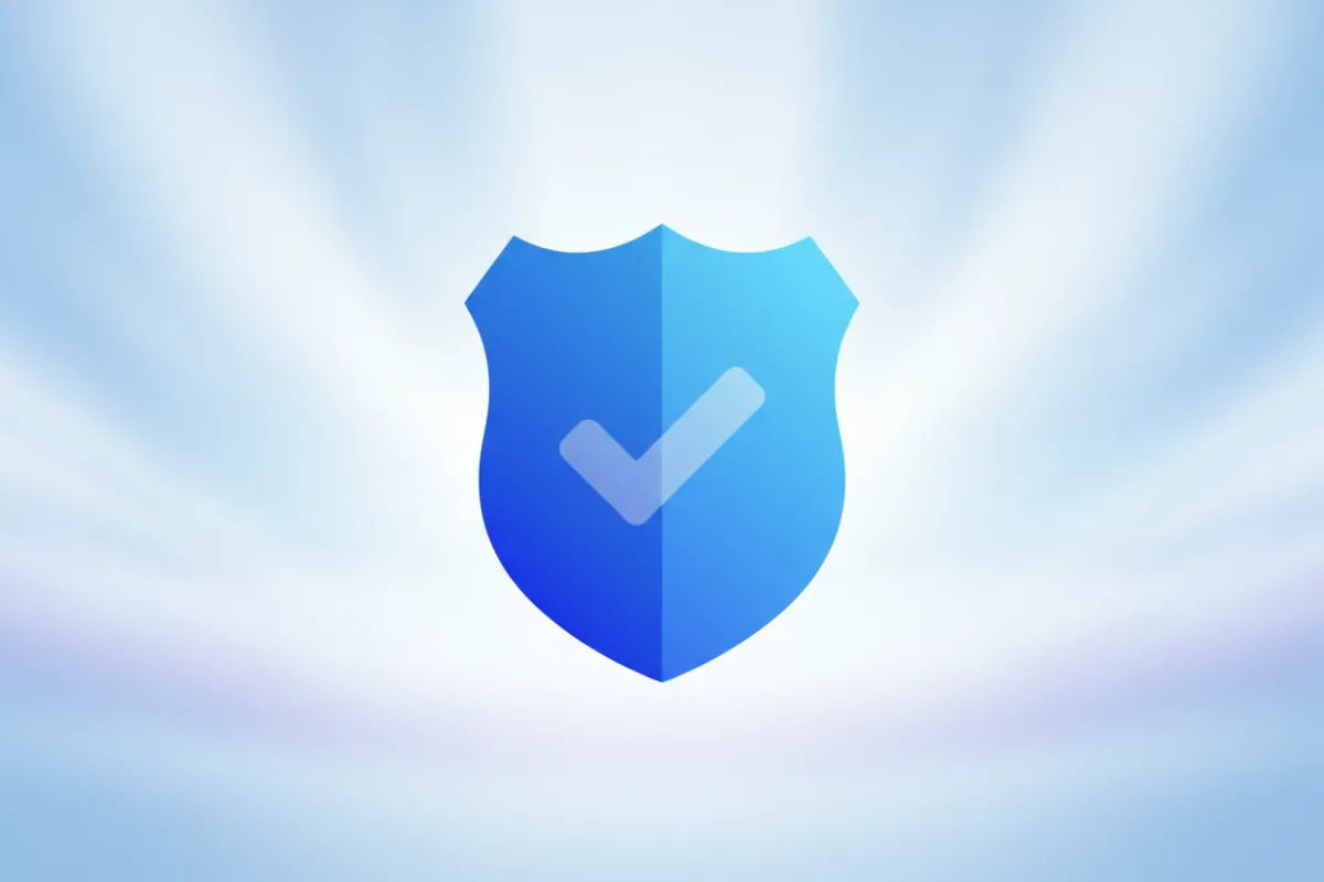 A modern, stylized blue privacy shield icon with a subtle gradient, set against a soft, abstract background. The shield is centered, symbolizing protection and trust, with no people or text, in a clean, minimal SaaS style.