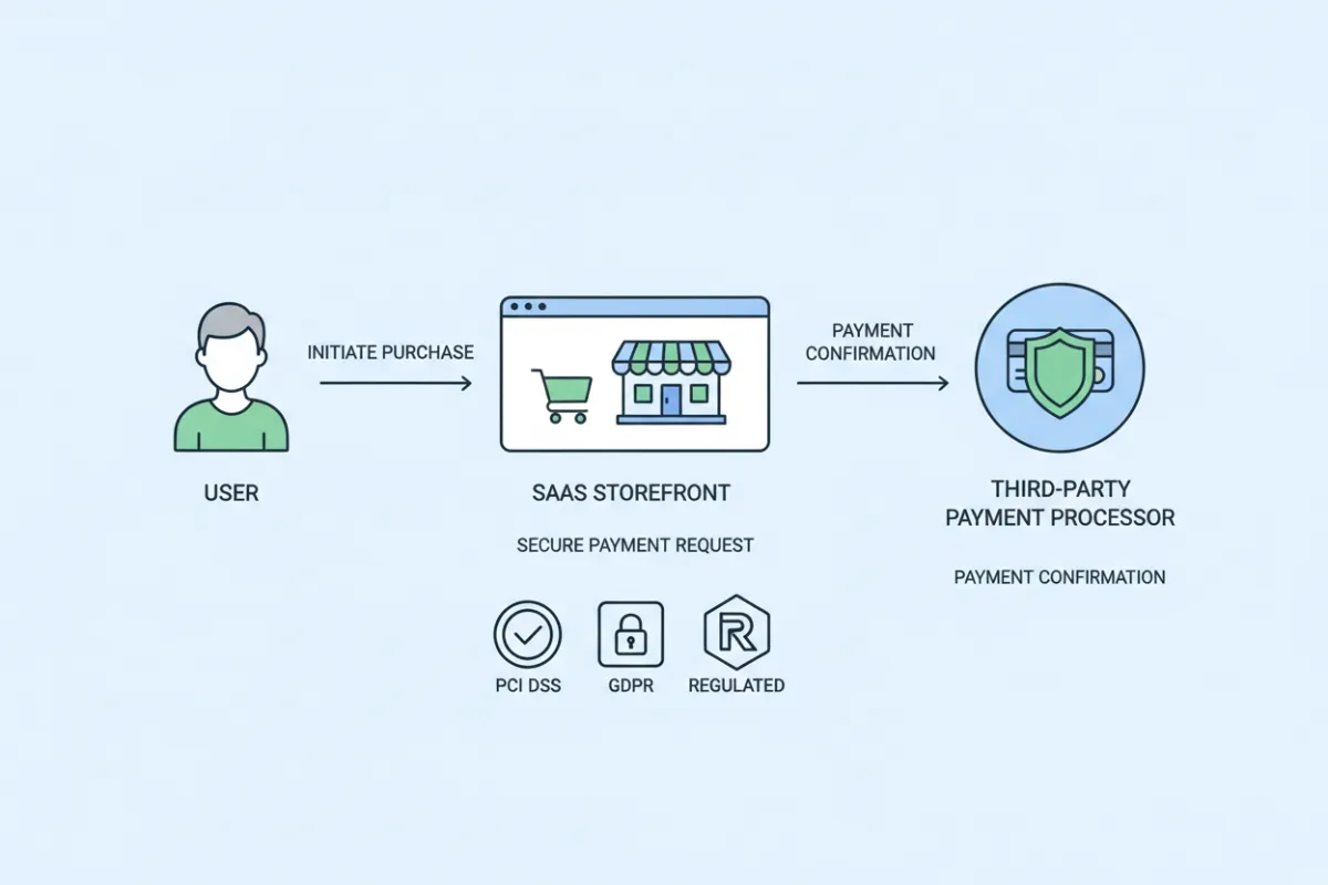 Compliance and payment flow illustration