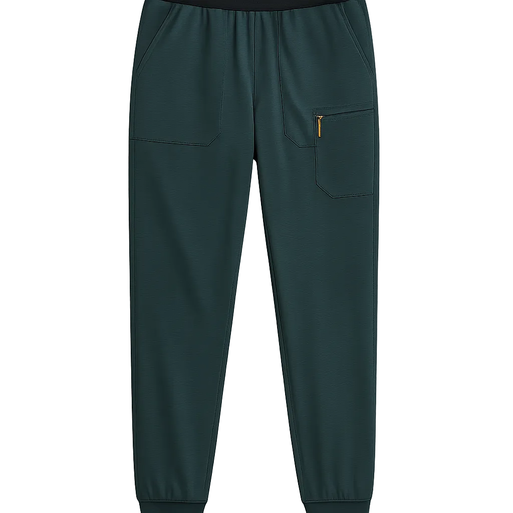 VEL Technical Jogger Scrub Pant with ribbed ankle cuffs and cargo pockets
