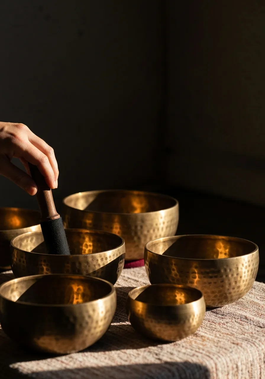 Singing bowls used for resonance and cellular memory cleansing