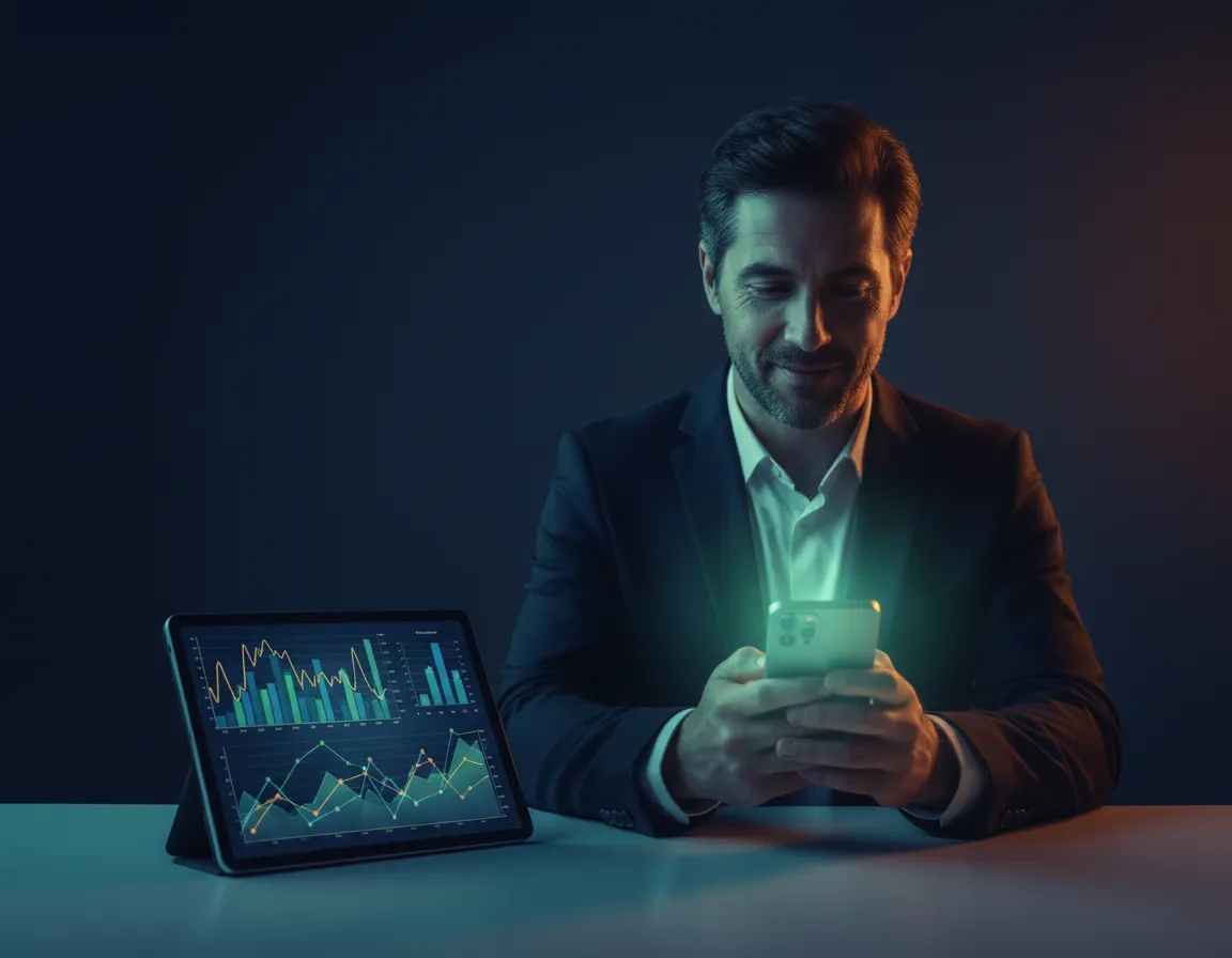 Gráficos de crecimiento financiero y resultados reales de alumnos