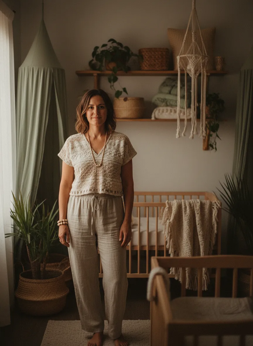Portrait of the founder, a compassionate doula ready to support your journey