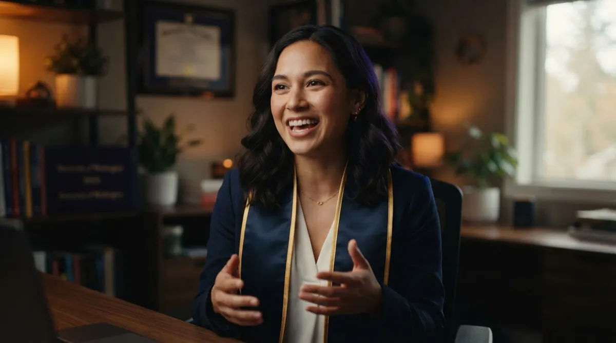 Video testimonial preview of Elena discussing landing her first $2,500 monthly agency retainer