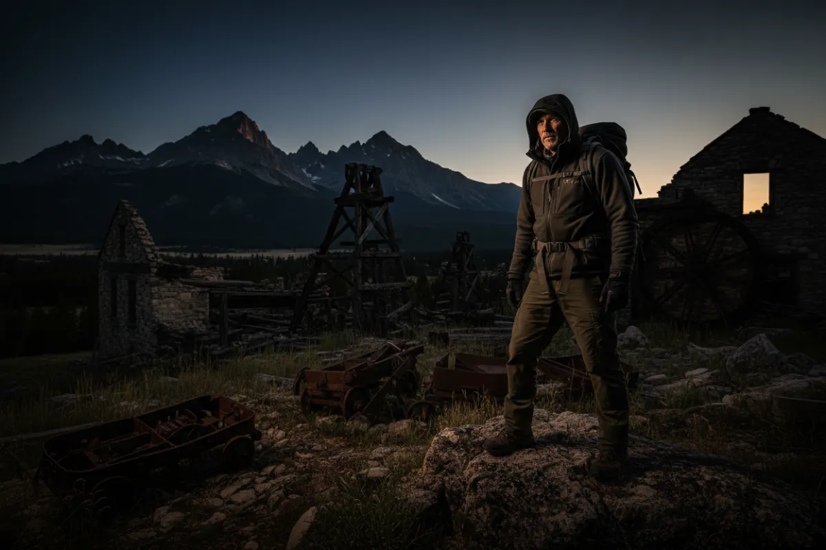 Portrait of Marcus Vance in Garnet Ghost Town, Montana