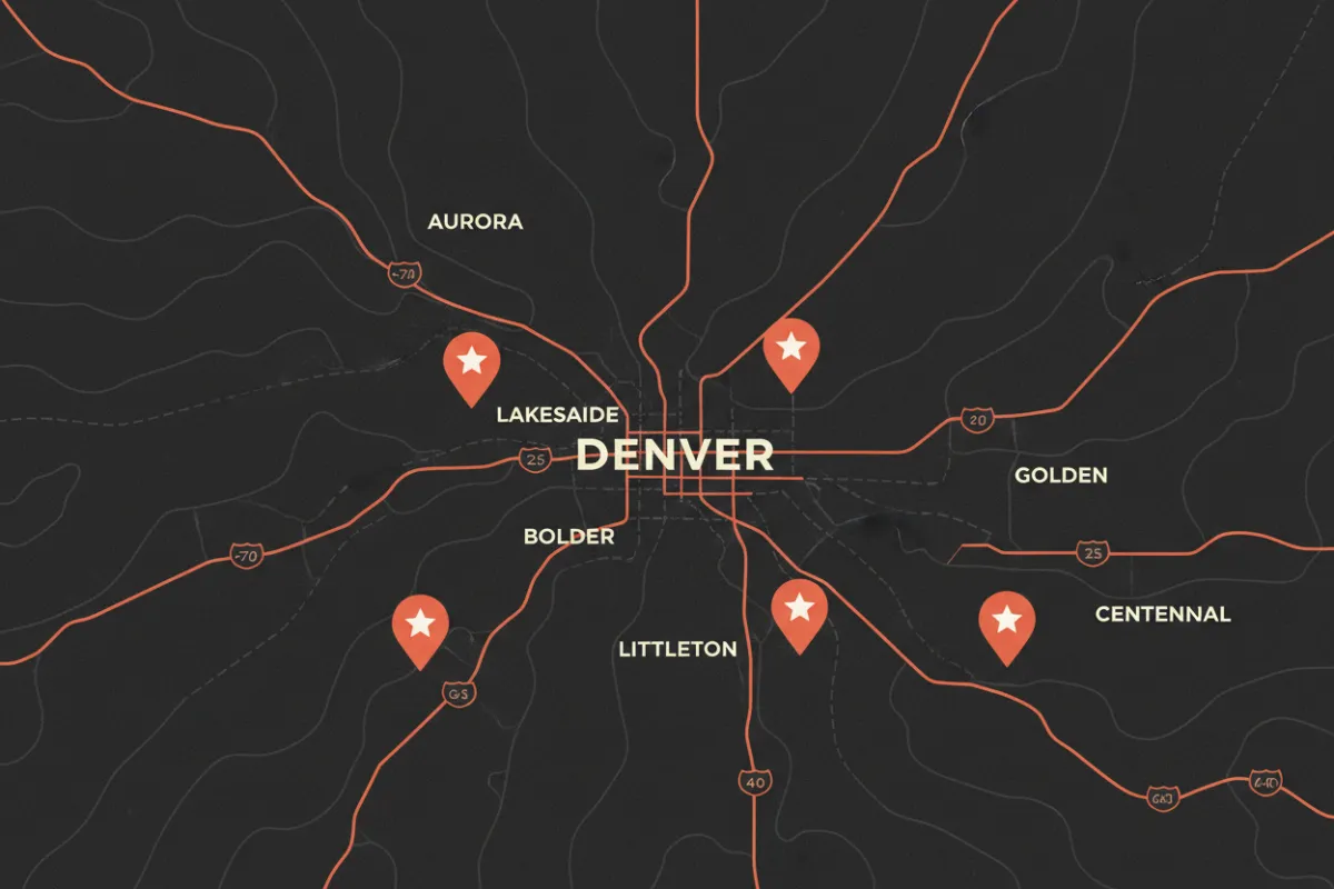 Denver Metro Area Map Placeholder