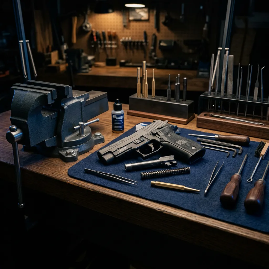 Professional precision gunsmithing workbench and tools