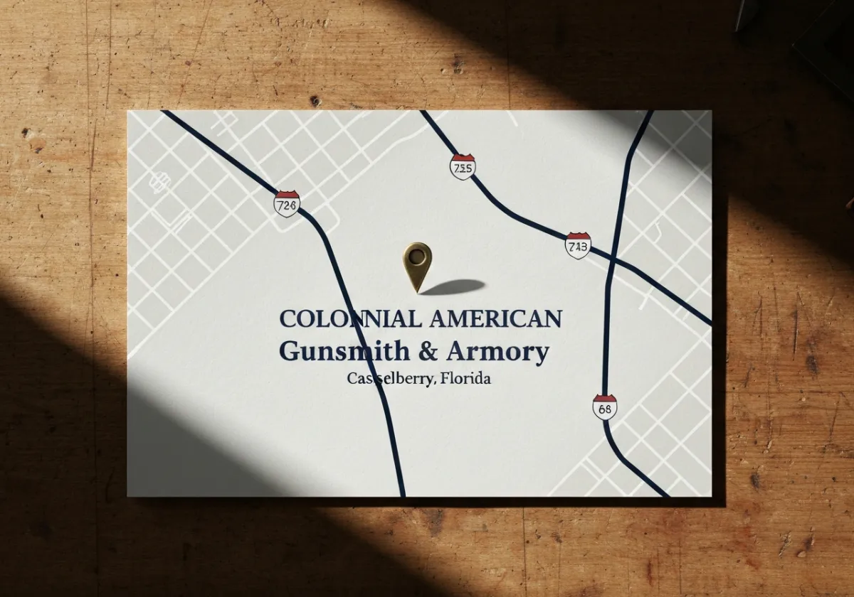 Colonial American Gunsmith Map Location