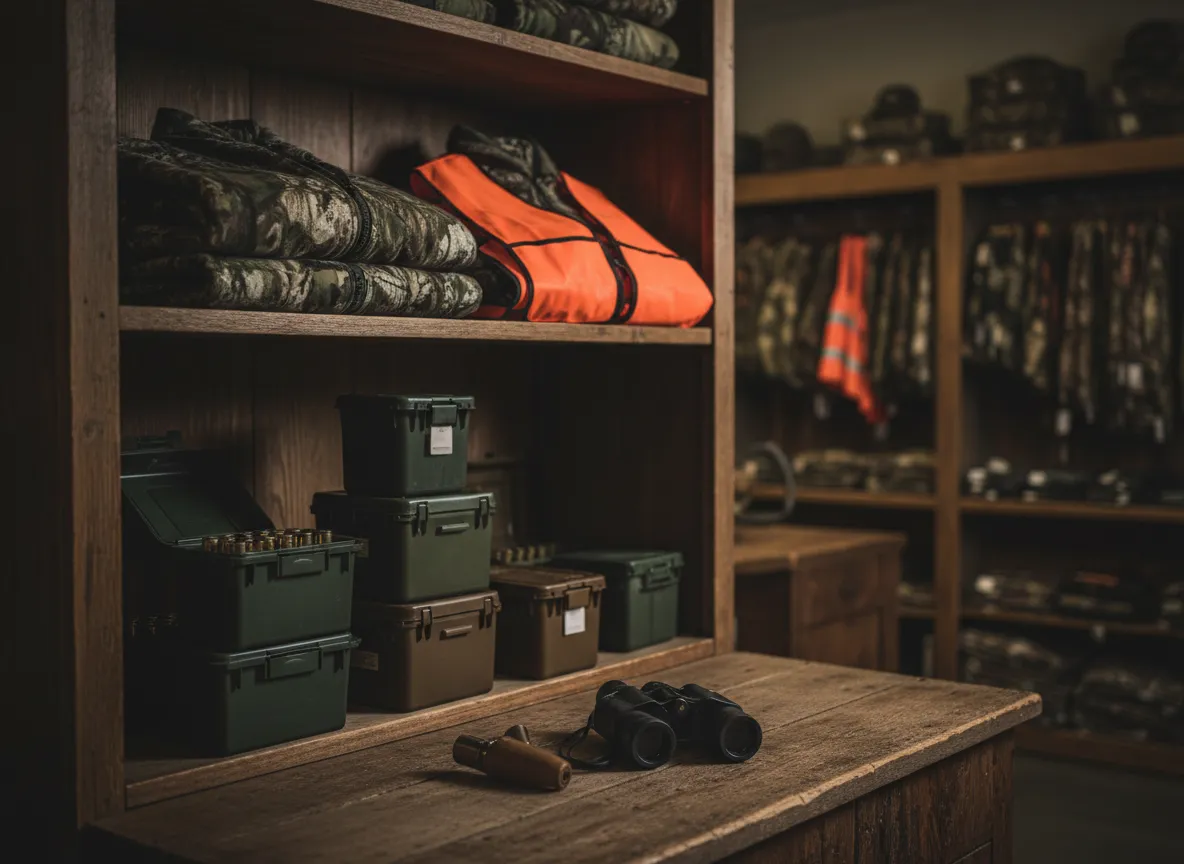 Hunting gear department