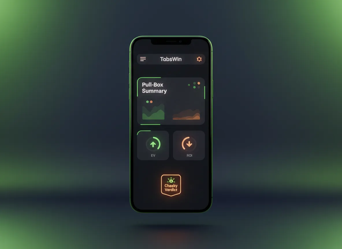 Tabsy Wins pull-tab analysis mockup