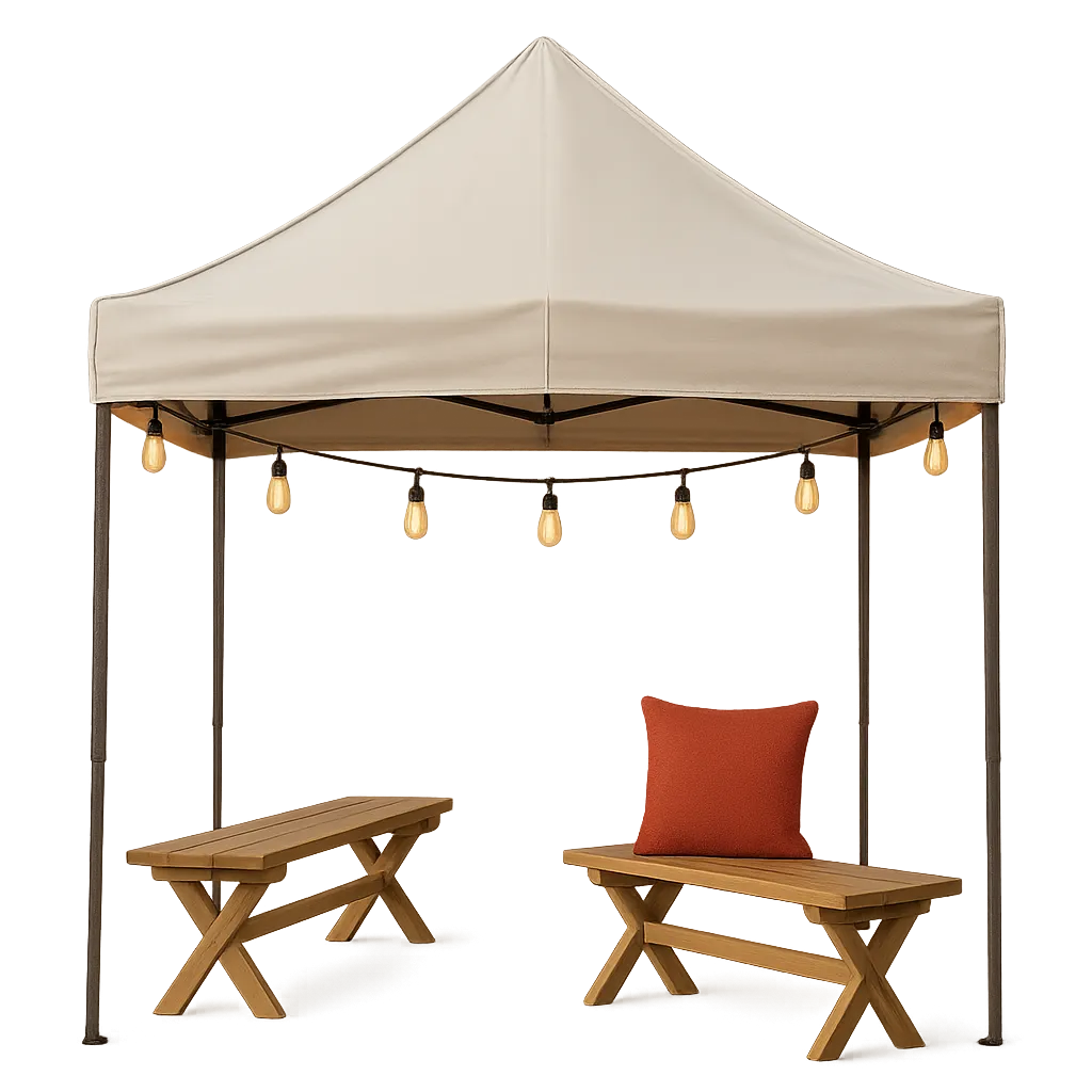 The Backyard Bash rental package setup