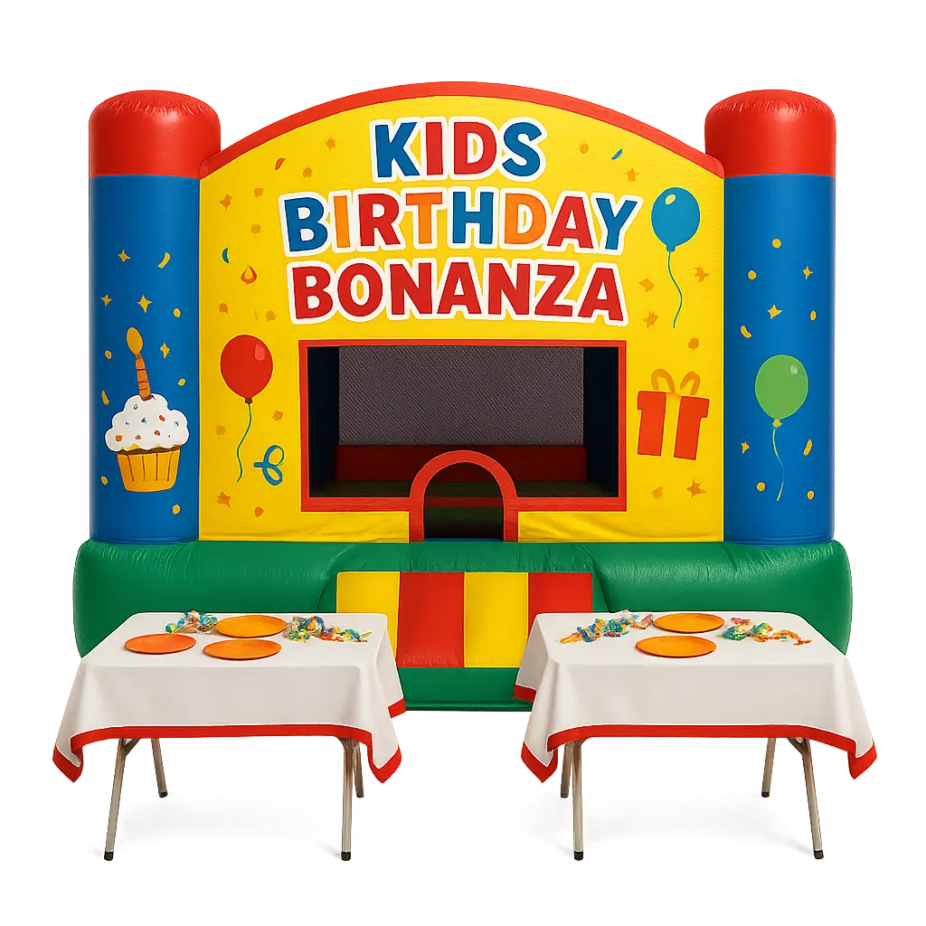 Kids Birthday Bonanza rental package setup