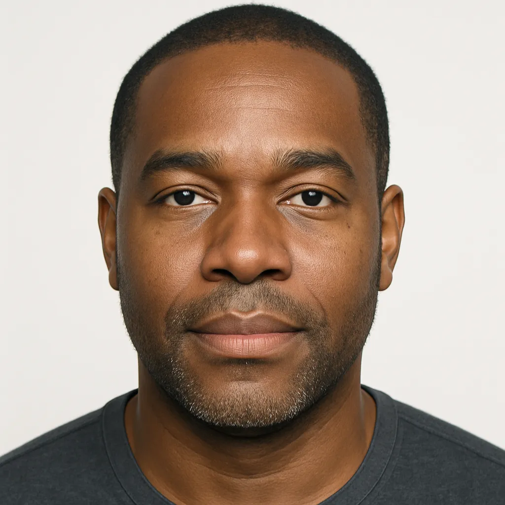 Headshot of Jordan, 42