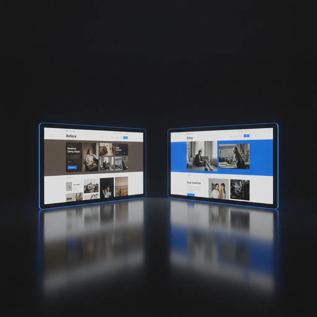 Website Redesign Before and After Showcase
