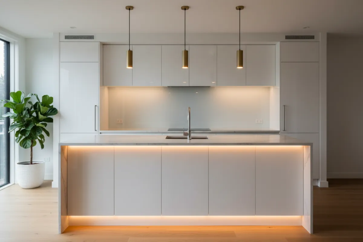 Newly remodeled modern kitchen