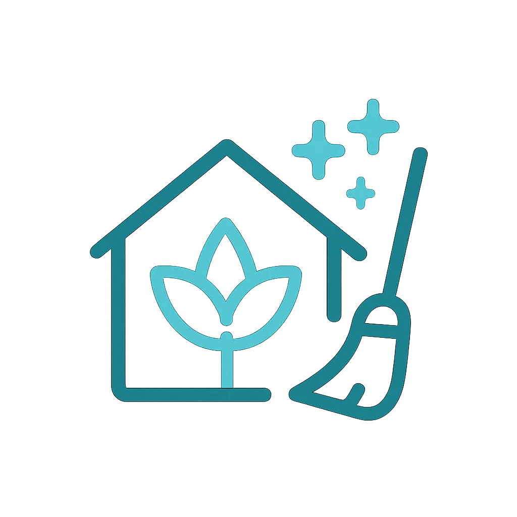 Spa House Cleaning Logo