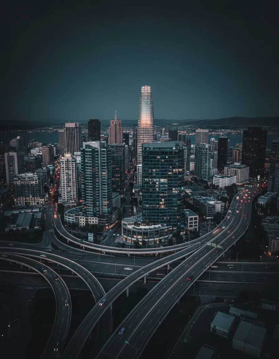 Northern California commercial infrastructure and skyline