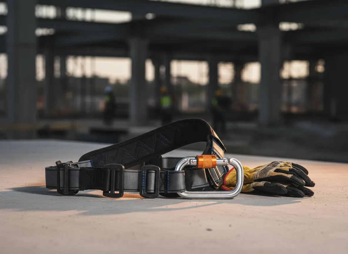 Professional team utilizing premium safety equipment on site