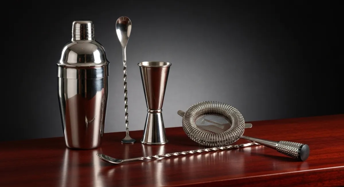 Elite bar tools and professional equipment setup