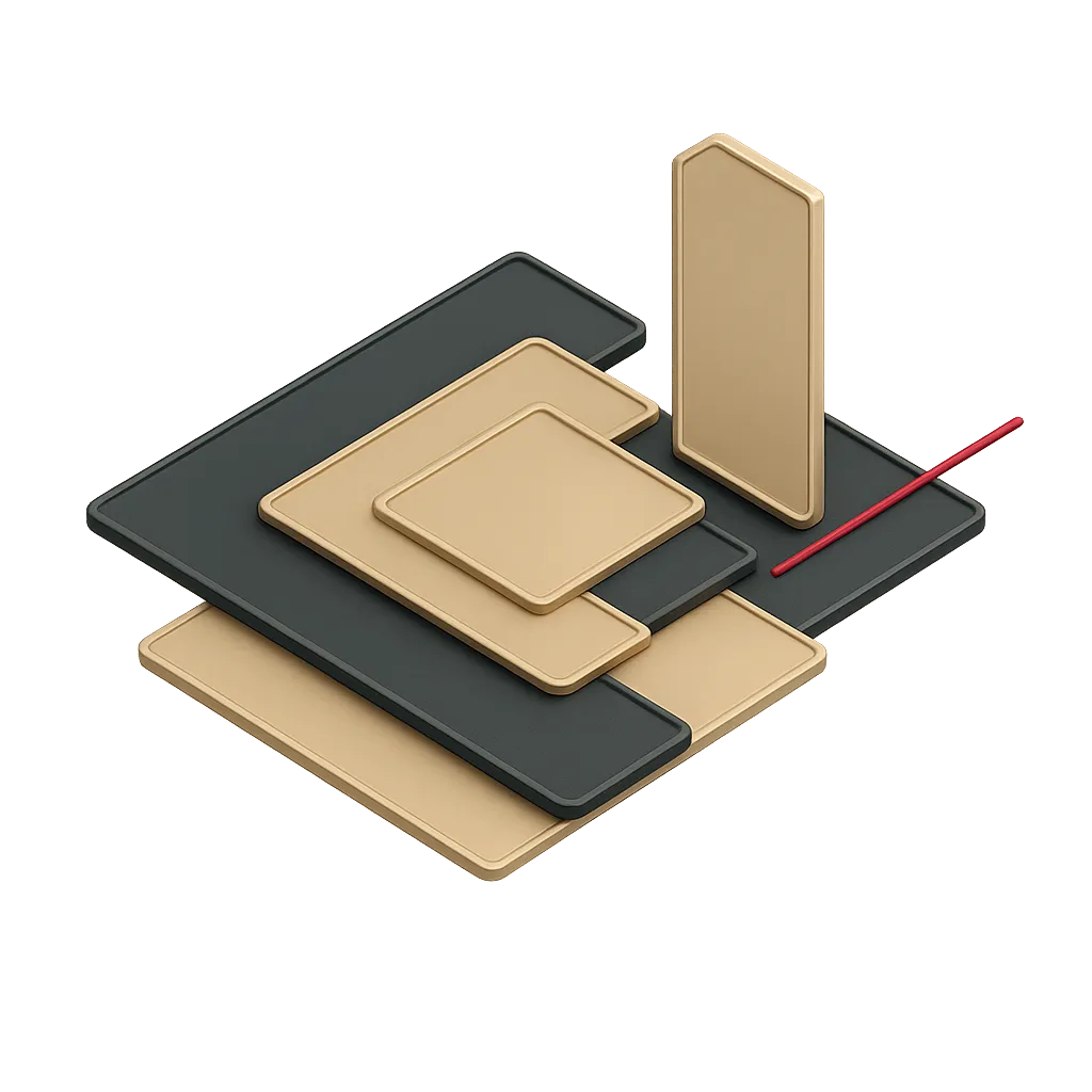 Technical system graphic demonstrating execution precision