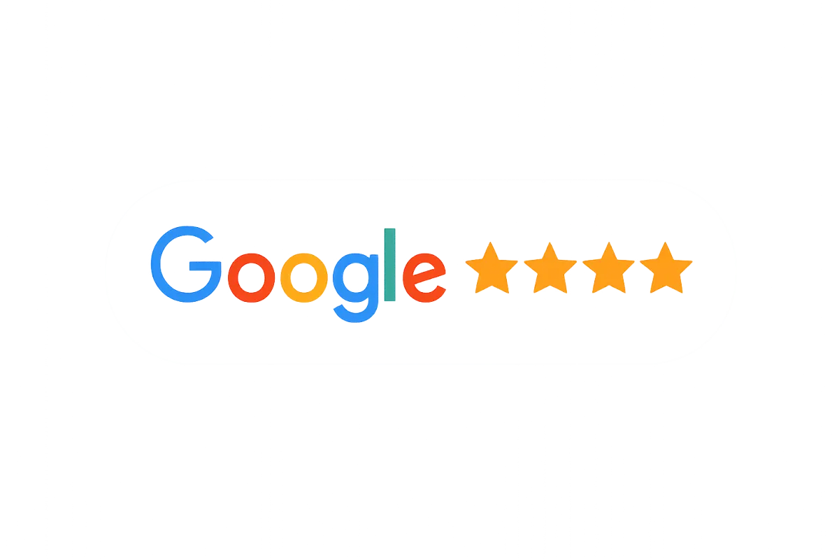 Google 5-star reviews badge