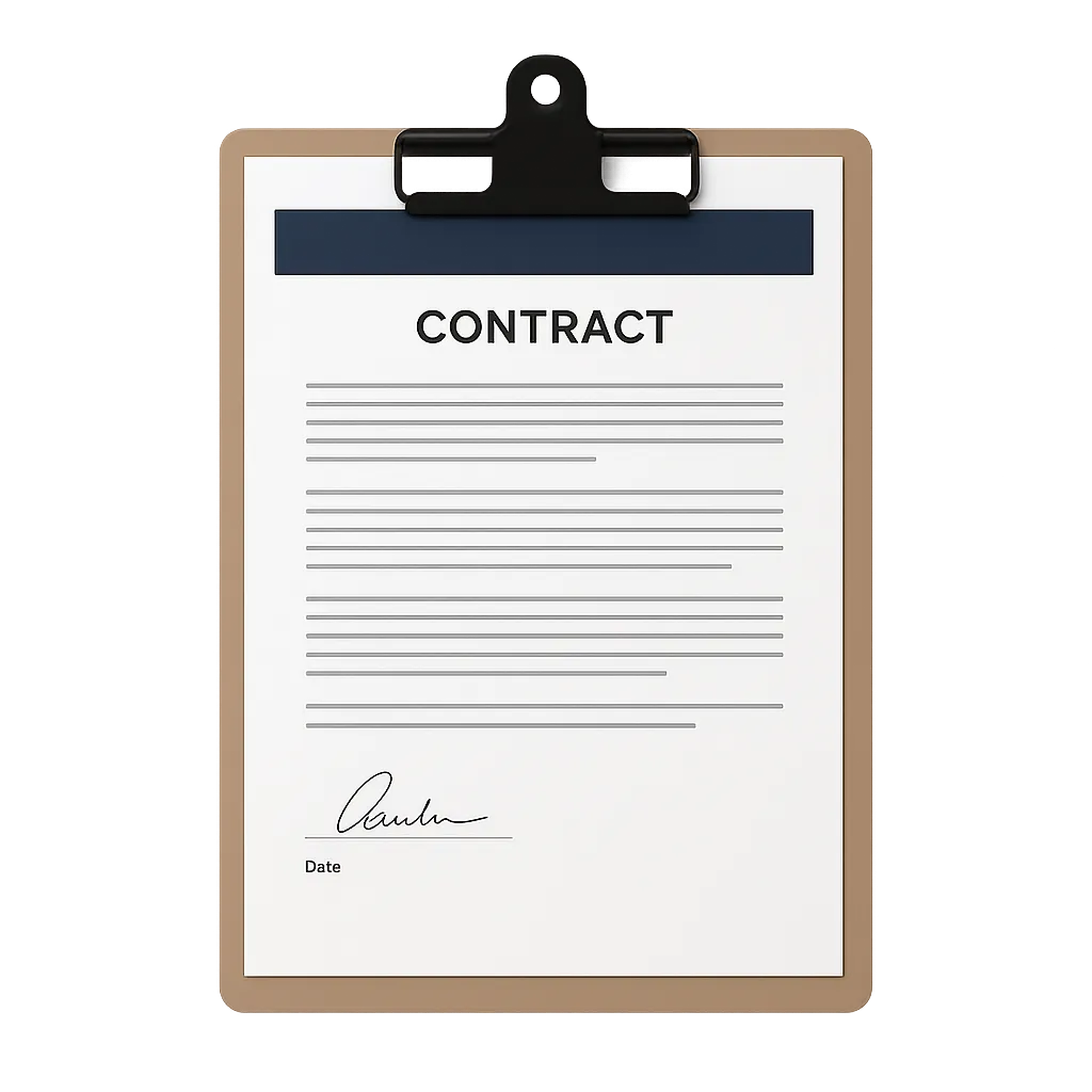Professional legal document visual