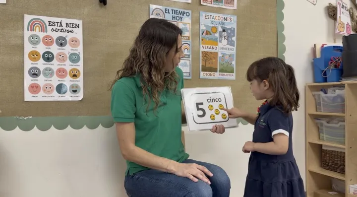 Spanish immersion classroom at Dreamland