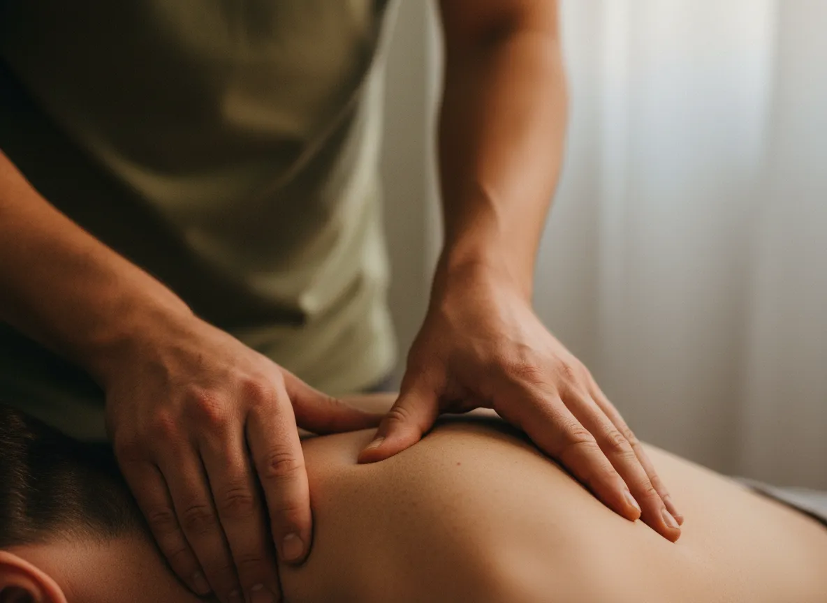 Soft focus image representing deep tissue release therapy