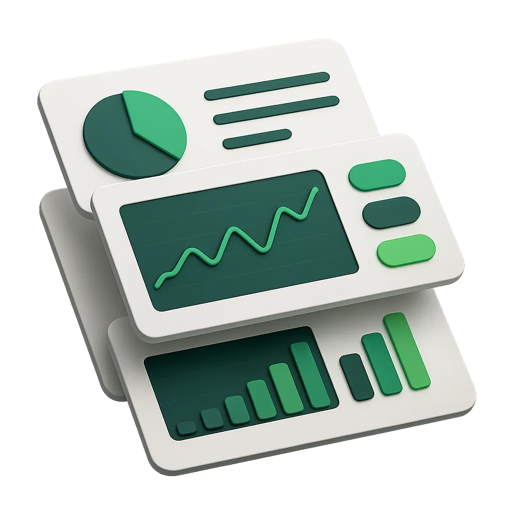 Fiscal Foyer Automated Bookkeeping Dashboard UI cutout showing live ledger reconciliation and financial metrics
