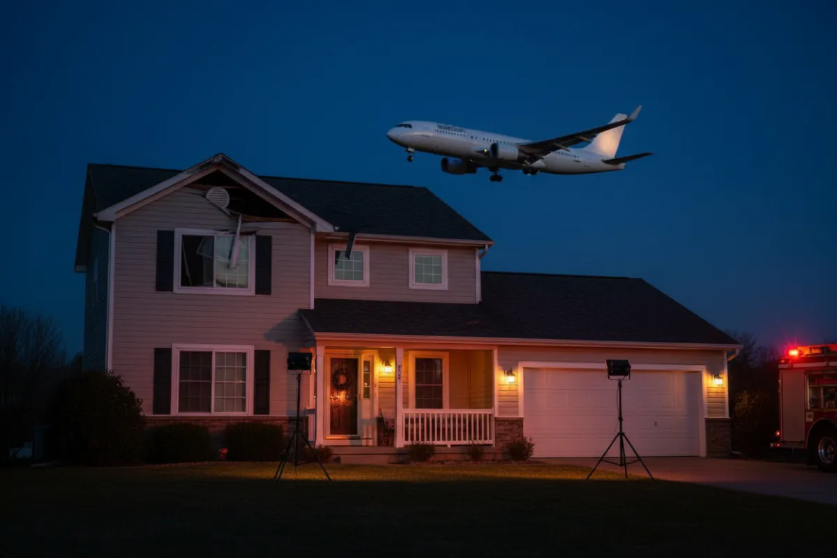 Property damage caused by a plane crash