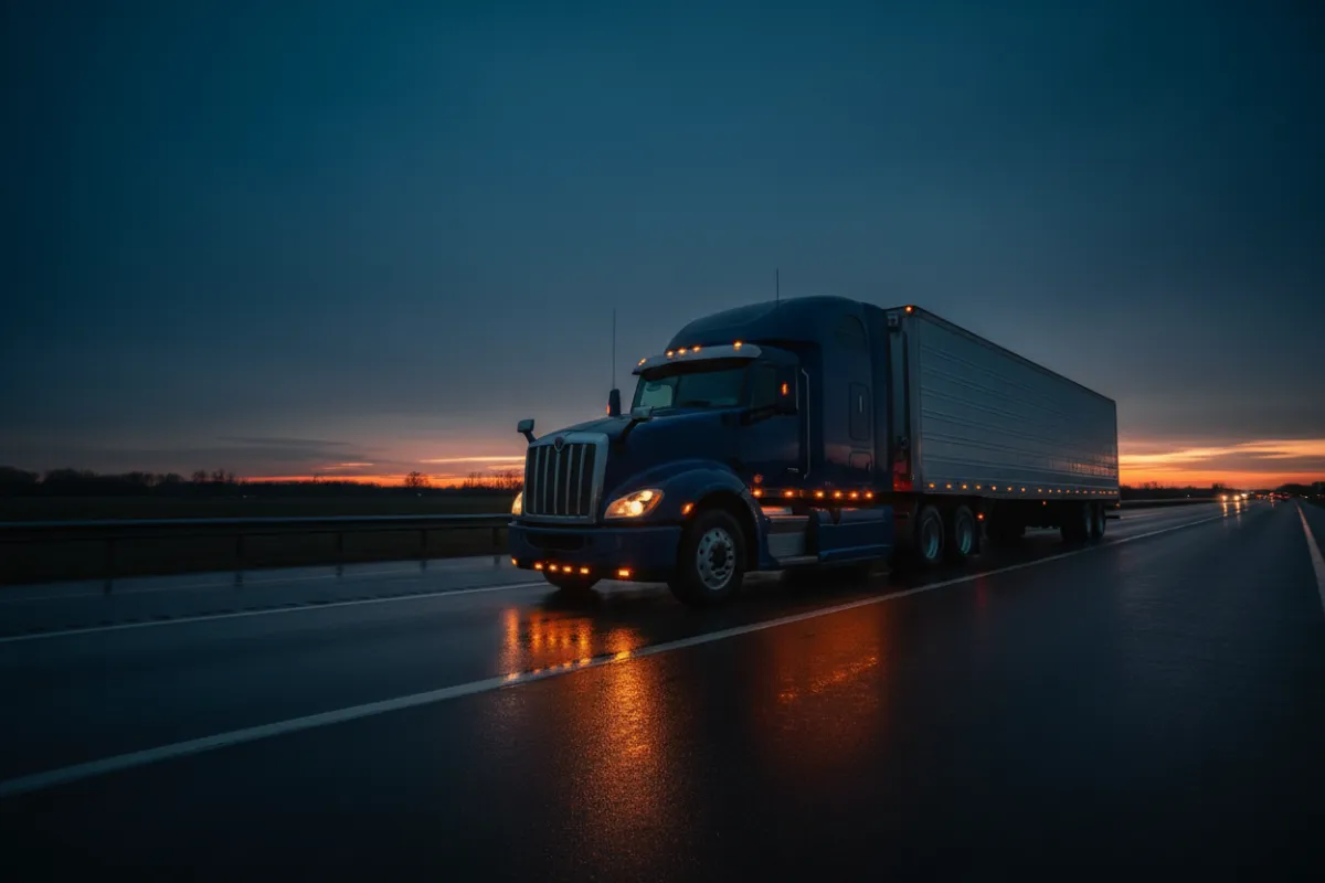 Serious car accident involving multiple vehicles on a rain-soaked roadway in St. Louis, Missouri, with police and ambulance responding to the crash scene, representing legal services provided by St. Louis car accident attorney Craig Concannon.