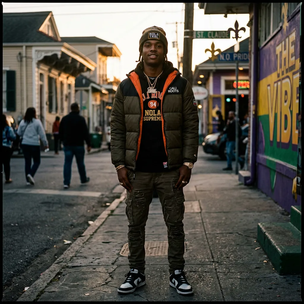 Customer portrait of Darius W. in street gear