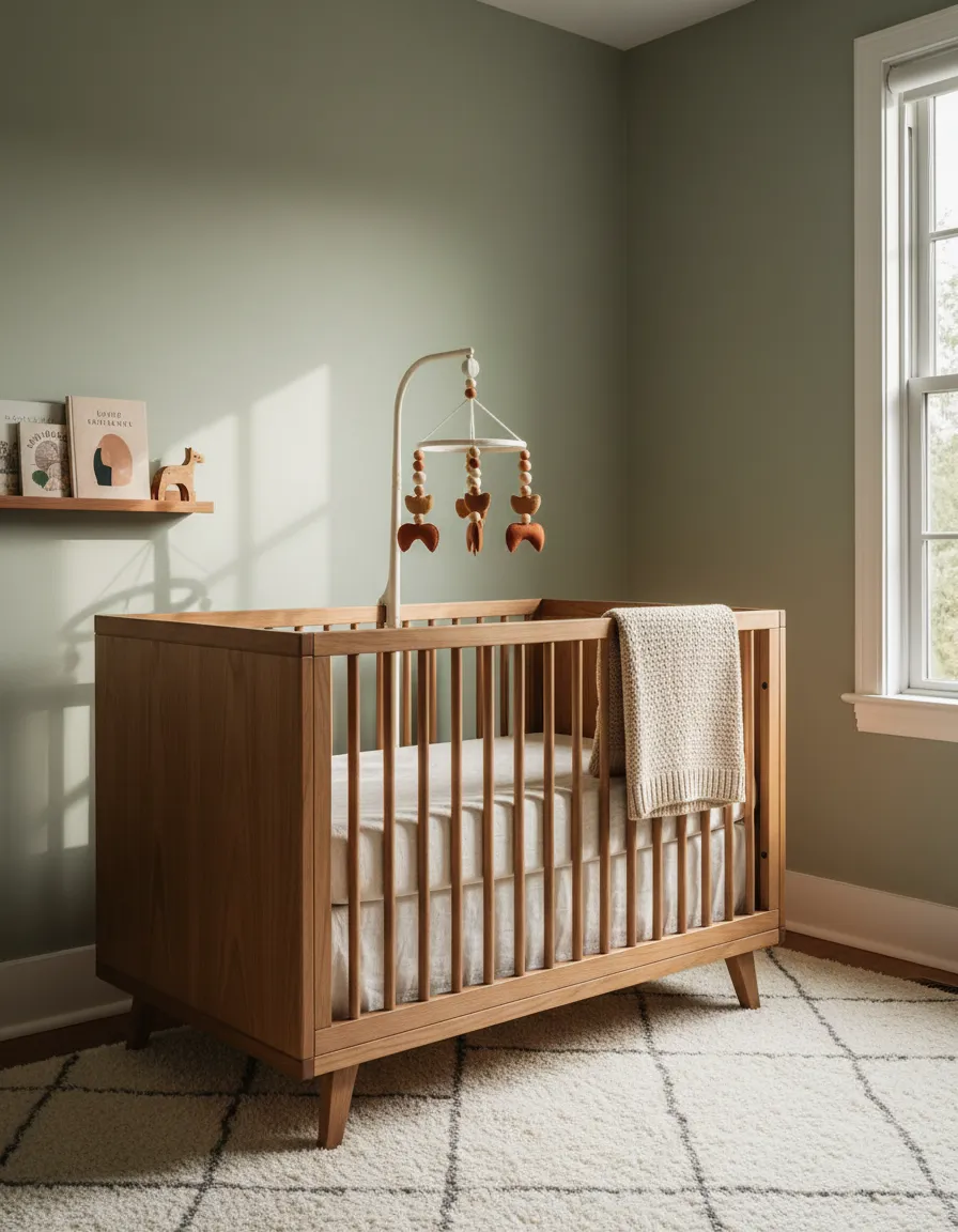High-end baby crib provided at The Stay