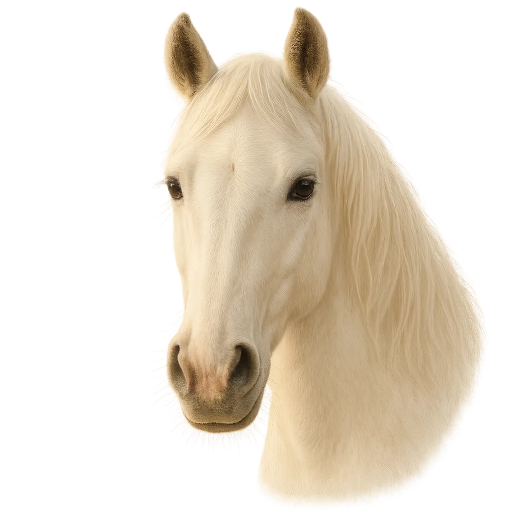 Close up photo of horse face named Luna