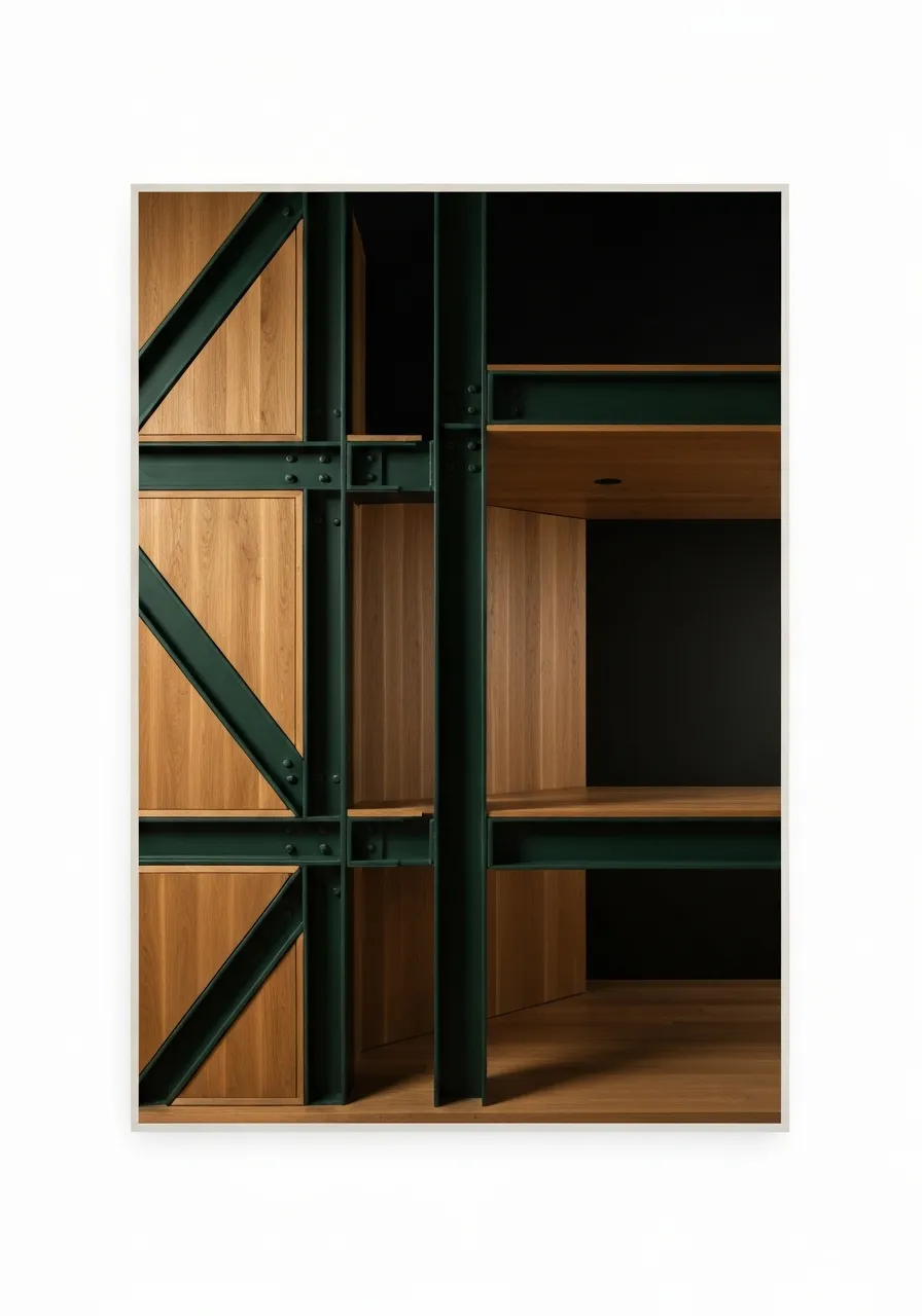 Technical precision in interior architectural structure
