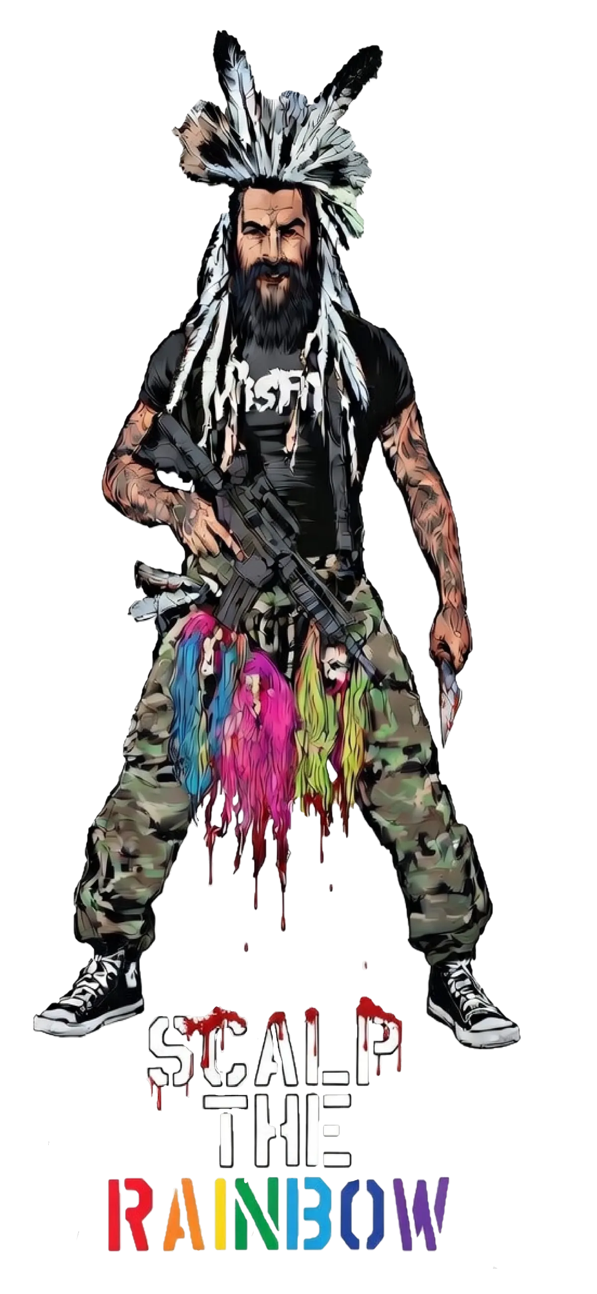 SCALP THE RAINBOW TEE