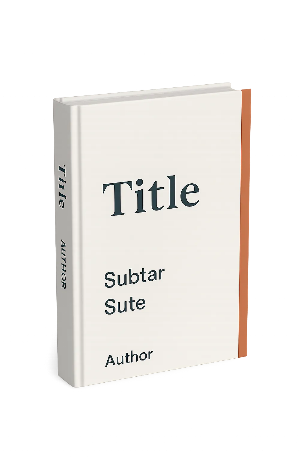 3D Book Mockup of A Blueprint for Transition