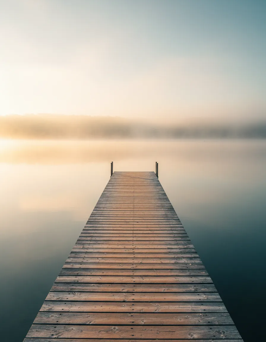 Serene lakeside scene symbolizing trust and transparency