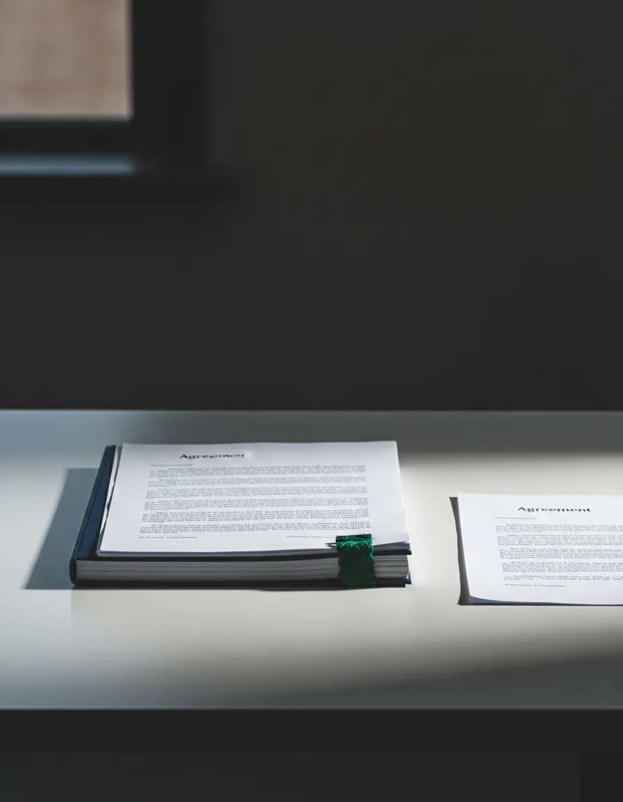 Professional agreement documentation