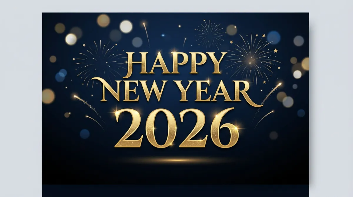 Happy New Year 2026 greeting