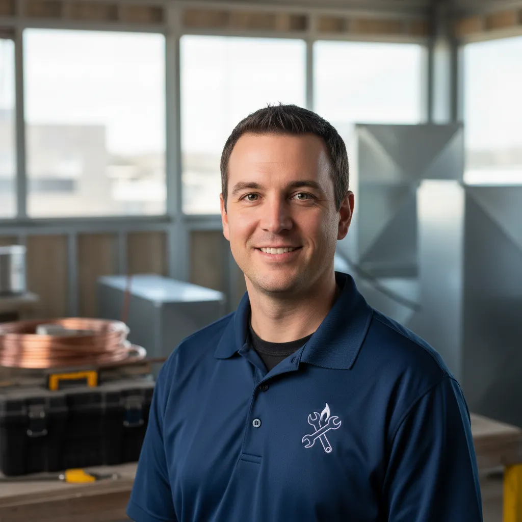 Professional headshot of Mike, HVAC technician in Dallas
