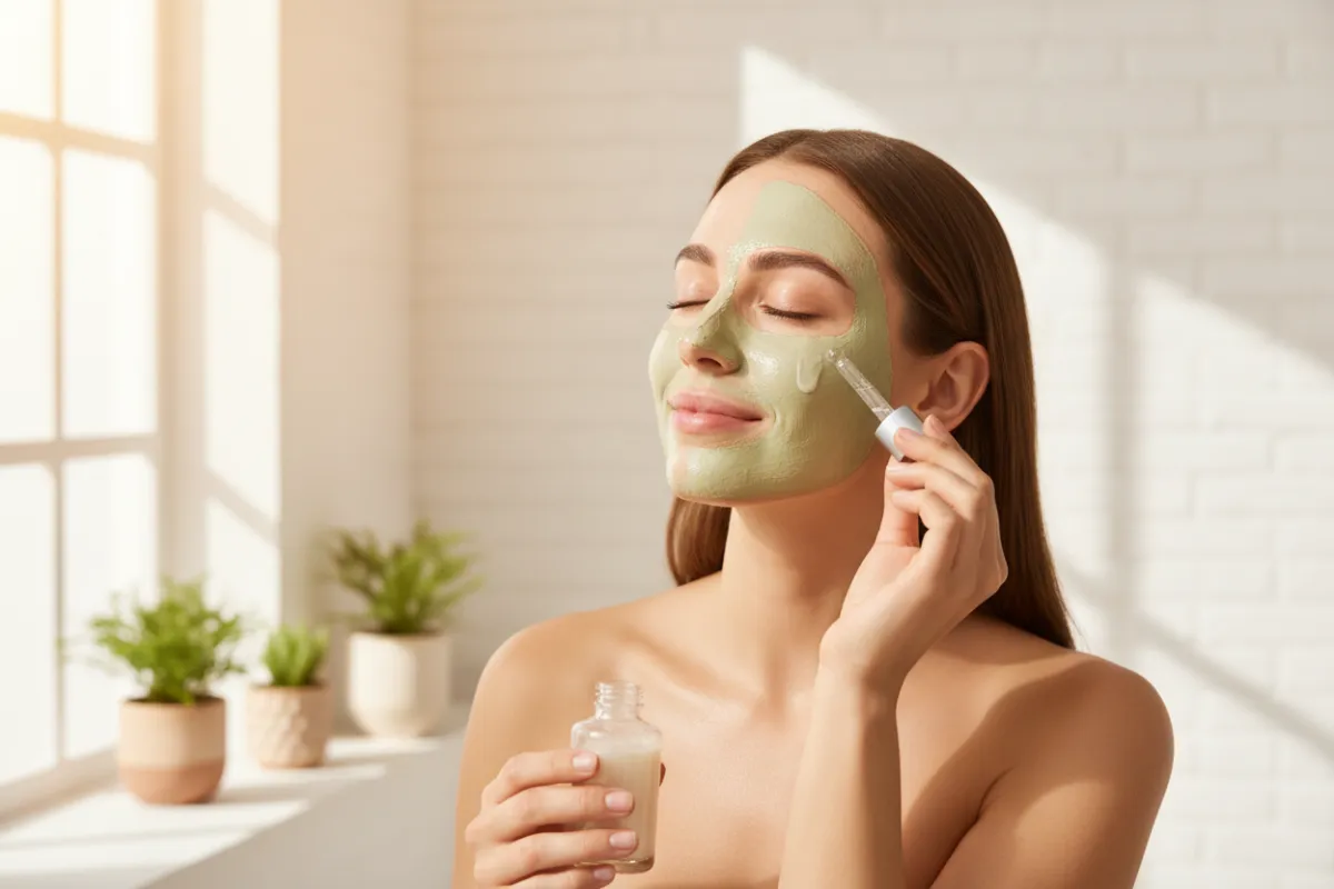 A diverse group of women and men, various ages and ethnicities, smiling together in soft natural light, each with glowing, healthy skin, set against a gentle pink gradient background. The composition is vibrant, inclusive, and aspirational, evoking confidence and unity.