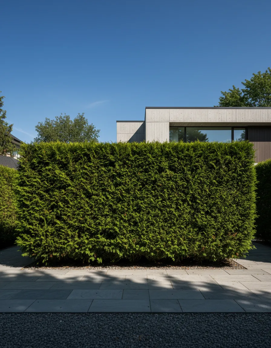 Hedge trimming service in Montreal neighbourhood