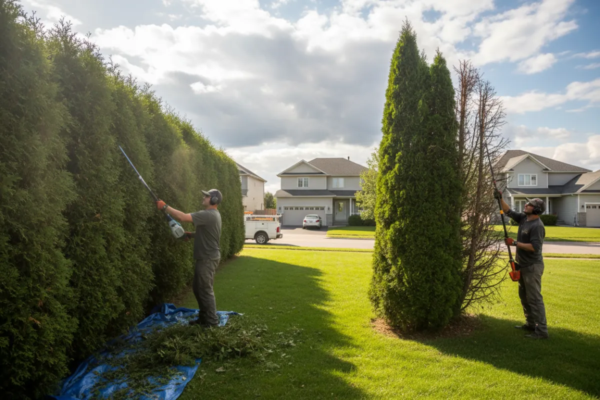 Entretien de haies et de cèdres à Terrebonne